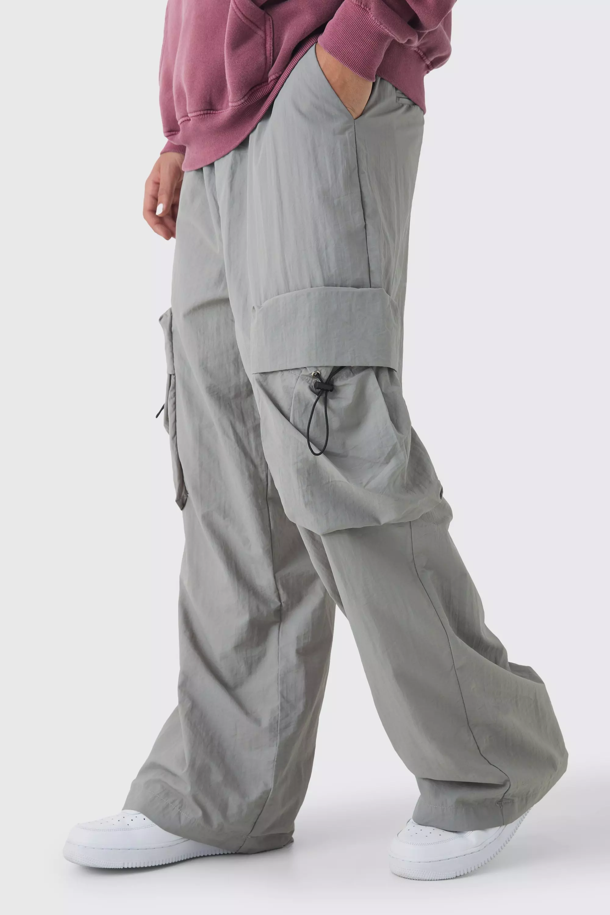 Elasticated waist cargo shops pants